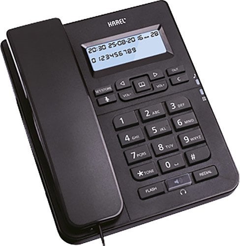 Karel Tm145 Ekranlı Masaüstü Kablolu Telefon SIYAH