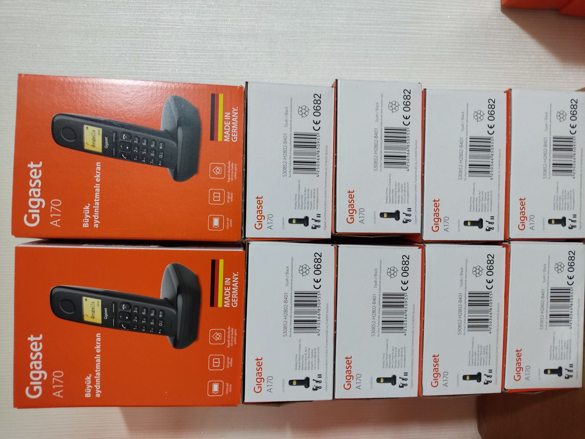 Gigaset A170 telsiz telefon 10 lu paket