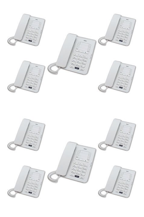Karel TM142 Masaüstü Telefon 10 Adet beyaz