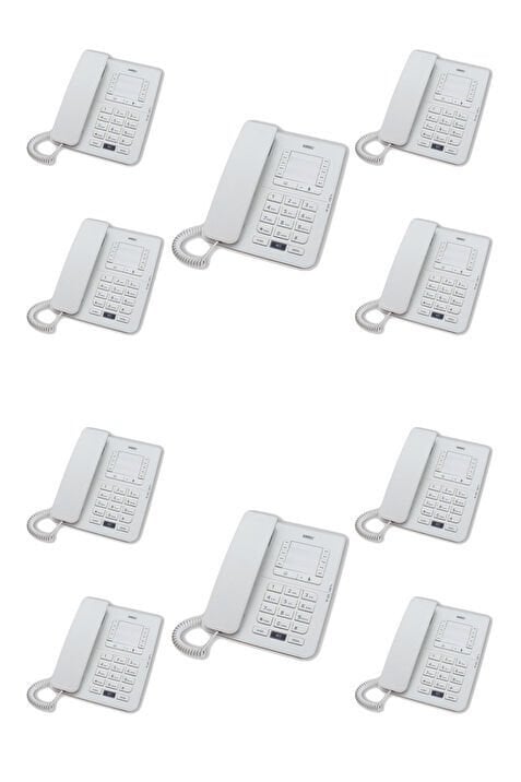 Karel TM142 Masaüstü Telefon 10 Adet beyaz