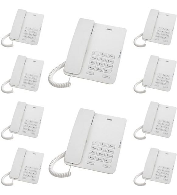 Karel TM140 Masaüstü Telefon 10'lu BEYAZ