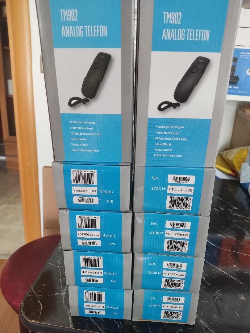 Karel Karel TM902 Masaüstü Telefon 10'lu Paket SIYAH