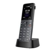 Yealink W73H Siyah Kablosuz SIP IP DECT Telefon El Terminali – HD Ses, VoIP IP Telefon, W73P uyumlu