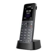 Yealink W73H Siyah Kablosuz SIP IP DECT Telefon El Terminali – HD Ses, VoIP IP Telefon, W73P uyumlu